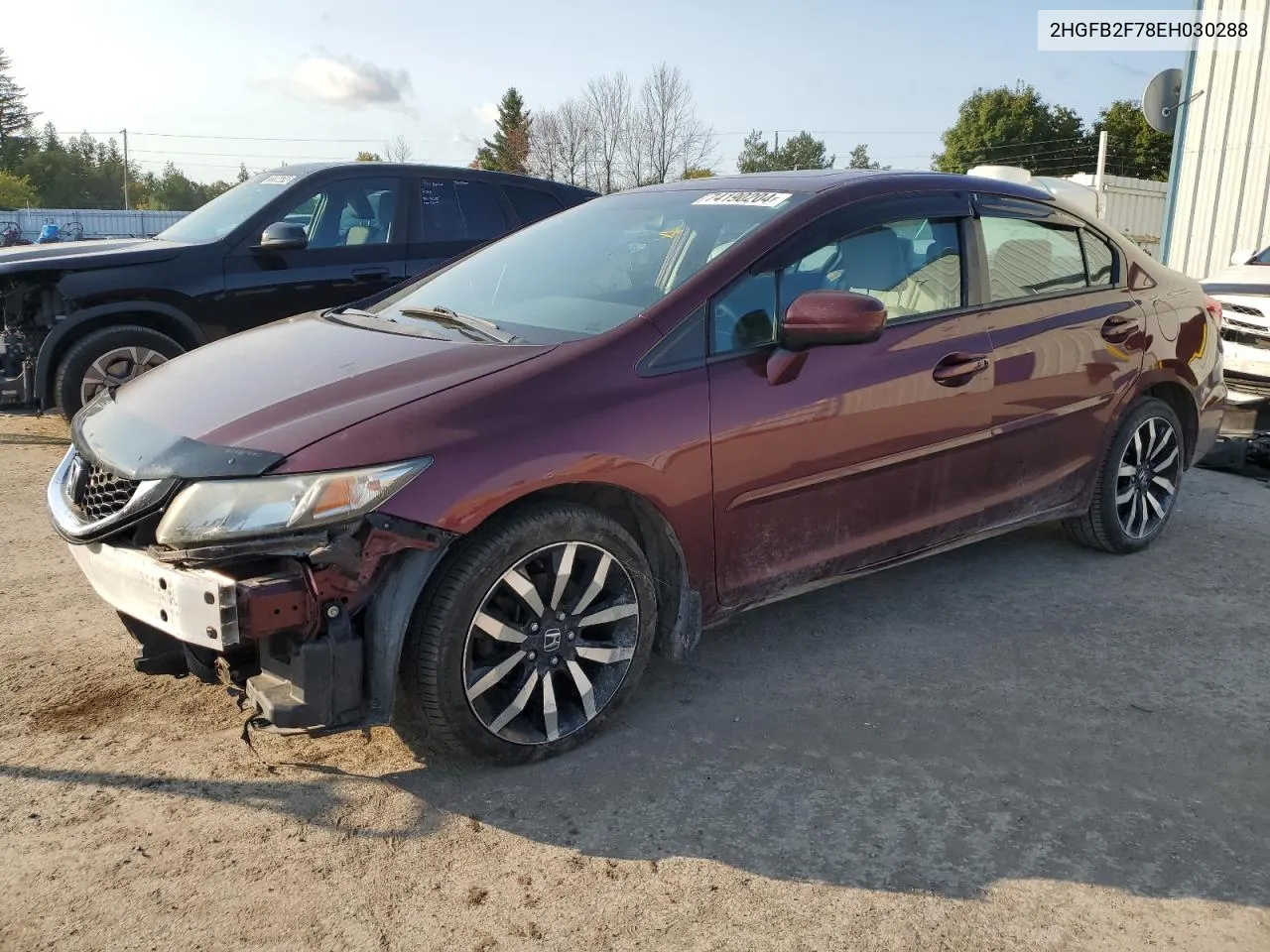 2014 Honda Civic Touring VIN: 2HGFB2F78EH030288 Lot: 74190204