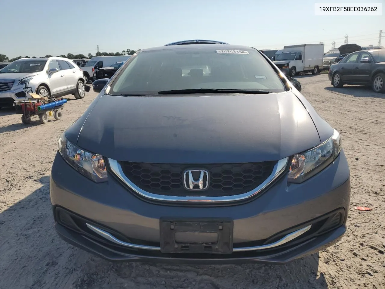 2014 Honda Civic Lx VIN: 19XFB2F58EE036262 Lot: 74743194