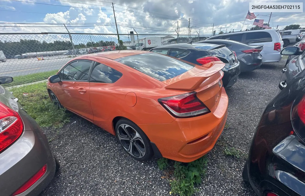 2HGFG4A53EH702115 2014 Honda Civic Si