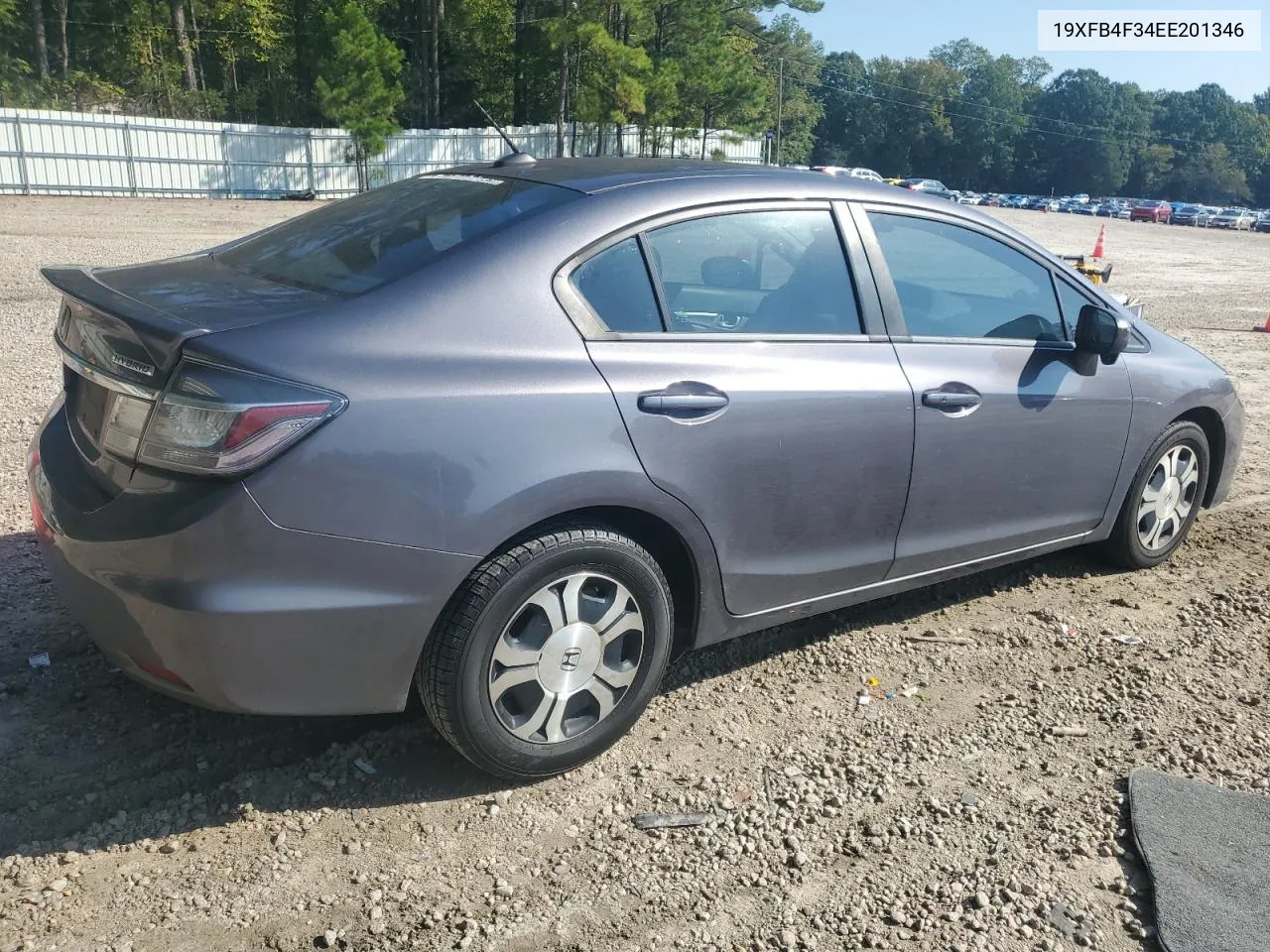 2014 Honda Civic Hybrid L VIN: 19XFB4F34EE201346 Lot: 75091834