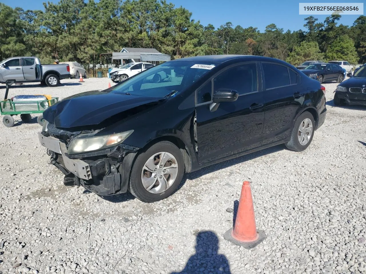 2014 Honda Civic Lx VIN: 19XFB2F56EE068546 Lot: 75266694