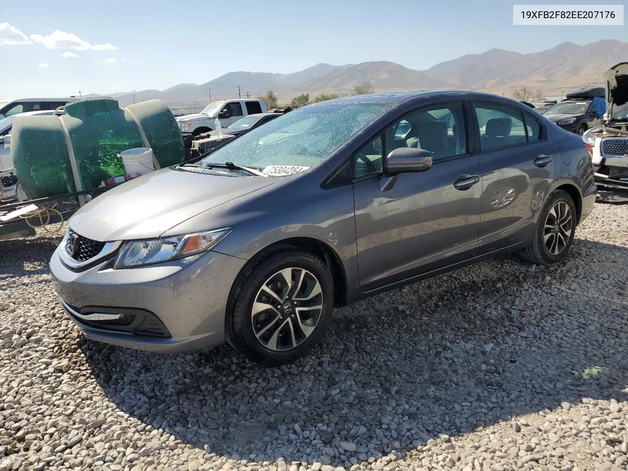 2014 Honda Civic Ex VIN: 19XFB2F82EE207176 Lot: 75304264