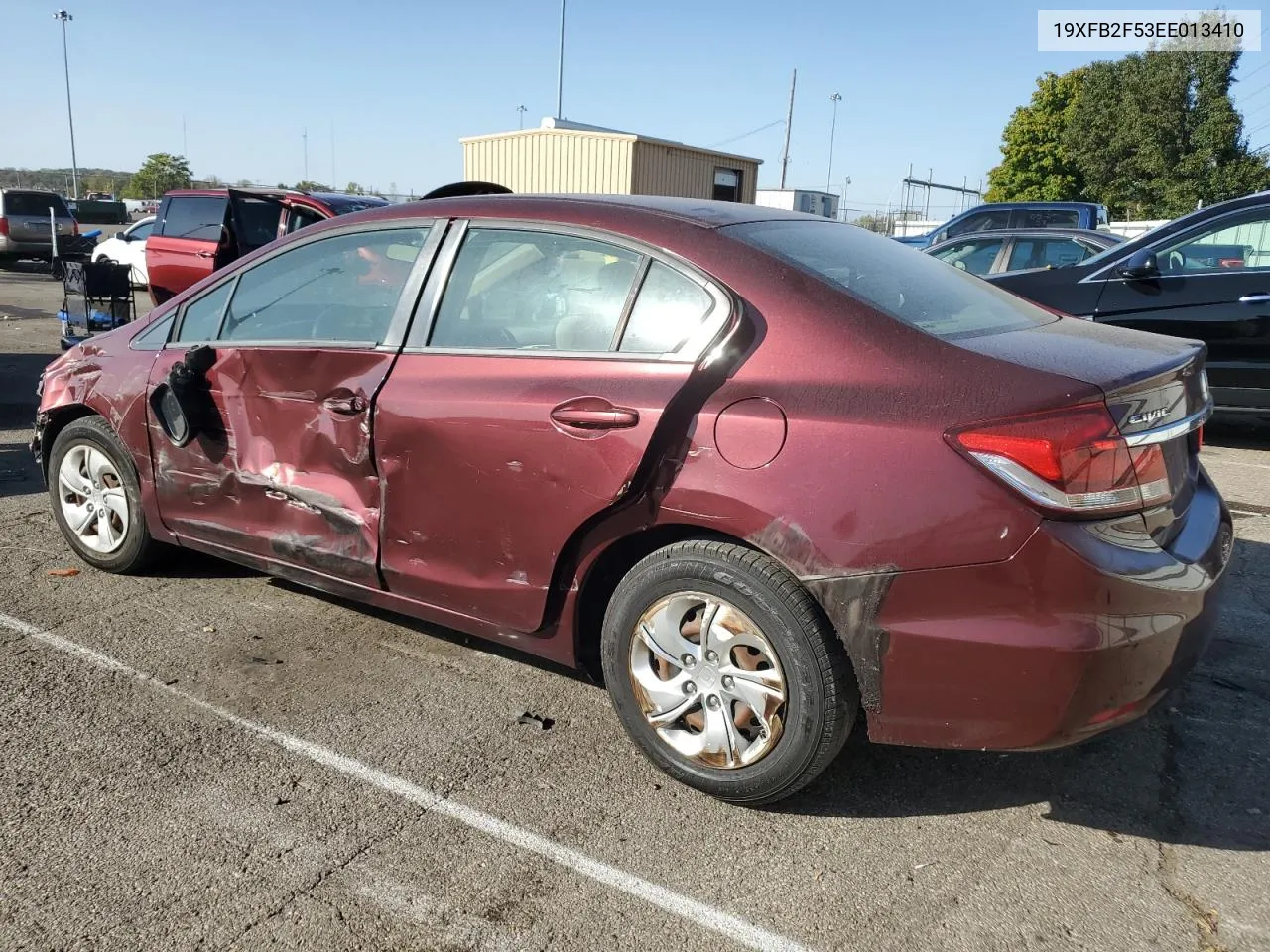 2014 Honda Civic Lx VIN: 19XFB2F53EE013410 Lot: 75427884