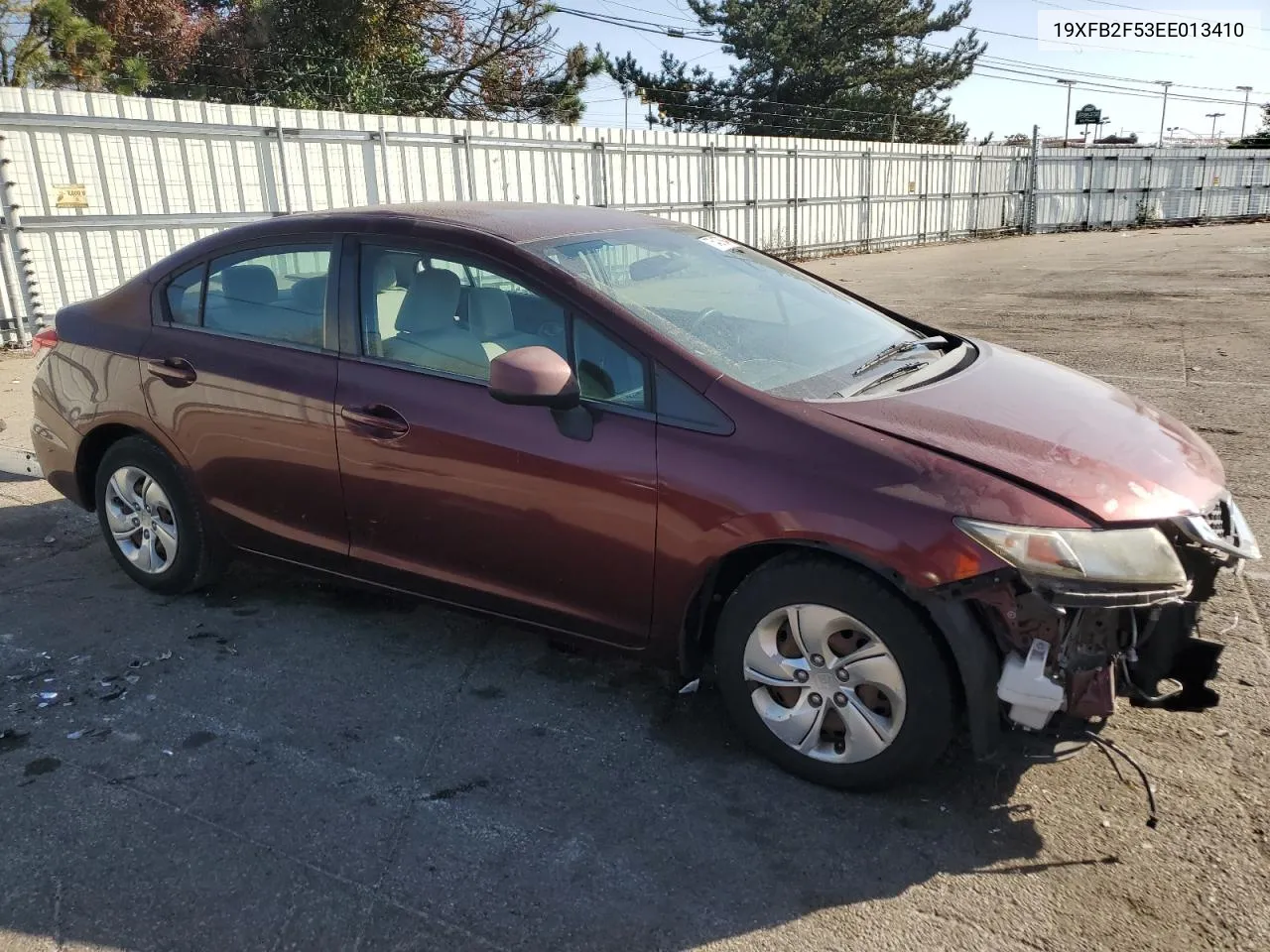 2014 Honda Civic Lx VIN: 19XFB2F53EE013410 Lot: 75427884