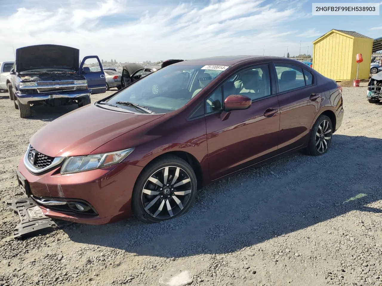 2HGFB2F99EH538903 2014 Honda Civic Exl