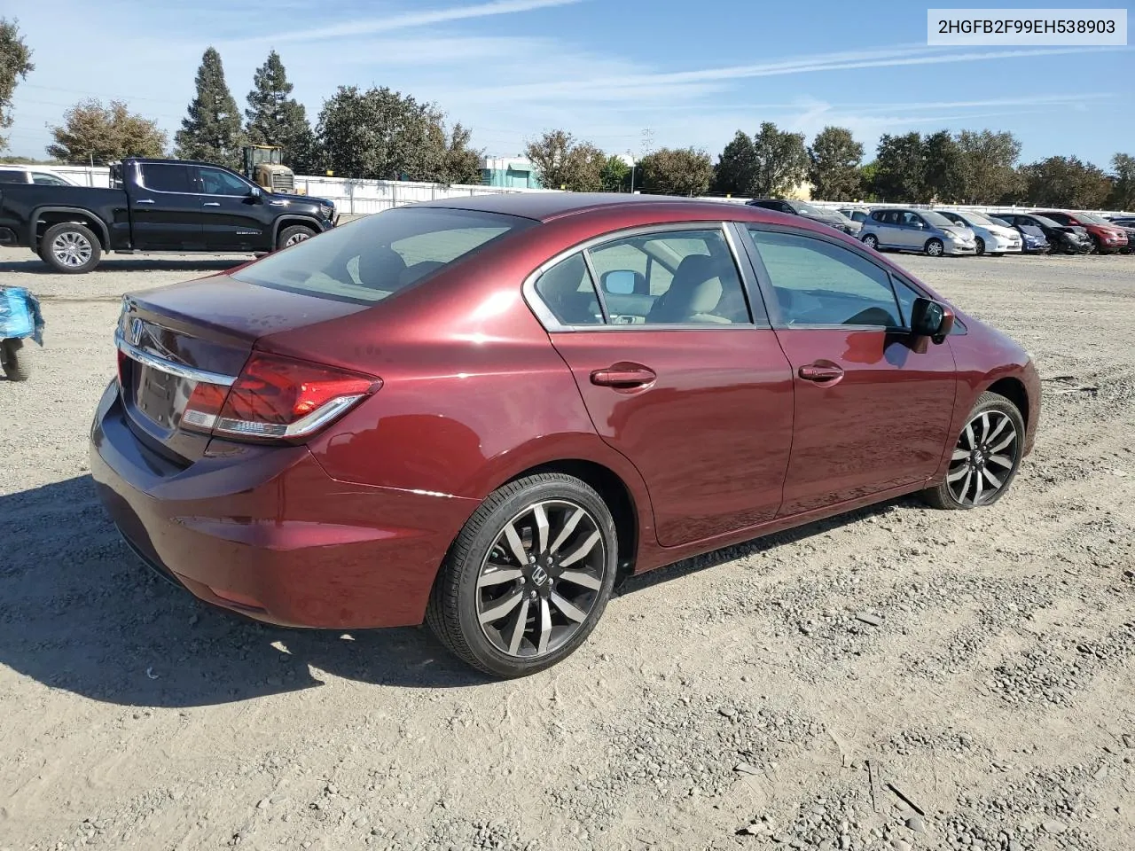 2014 Honda Civic Exl VIN: 2HGFB2F99EH538903 Lot: 75708914