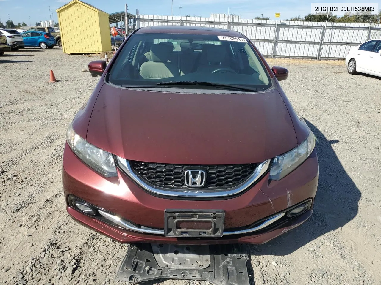 2HGFB2F99EH538903 2014 Honda Civic Exl