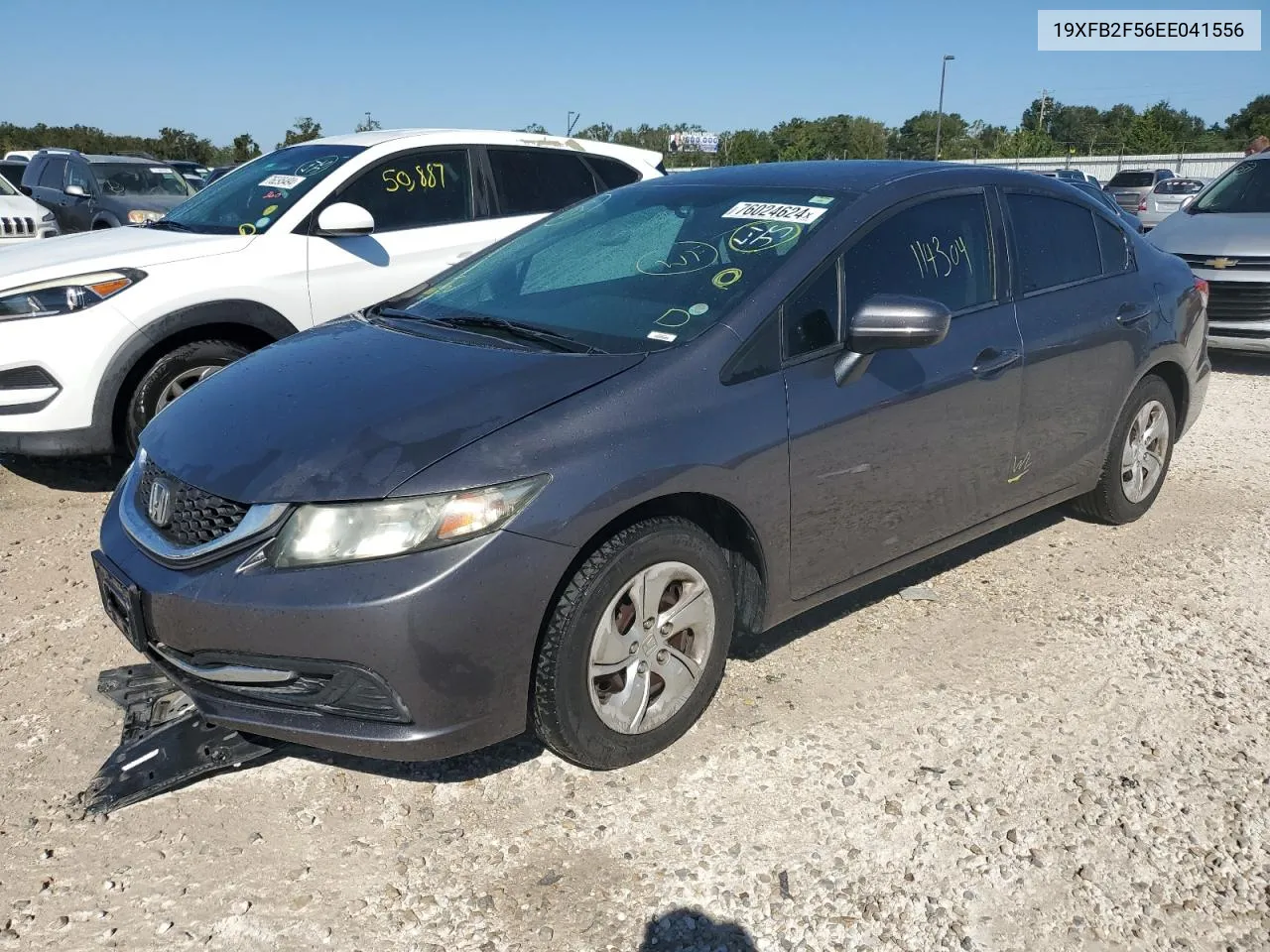 2014 Honda Civic Lx VIN: 19XFB2F56EE041556 Lot: 76024624