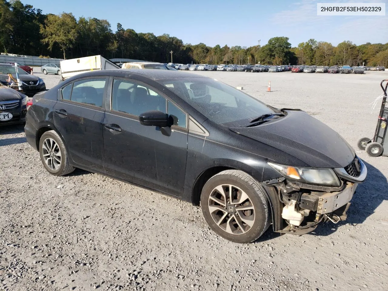 2014 Honda Civic Lx VIN: 2HGFB2F53EH502329 Lot: 76052124