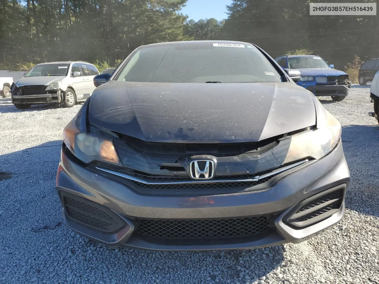 2014 Honda Civic Lx VIN: 2HGFG3B57EH516439 Lot: 76286364