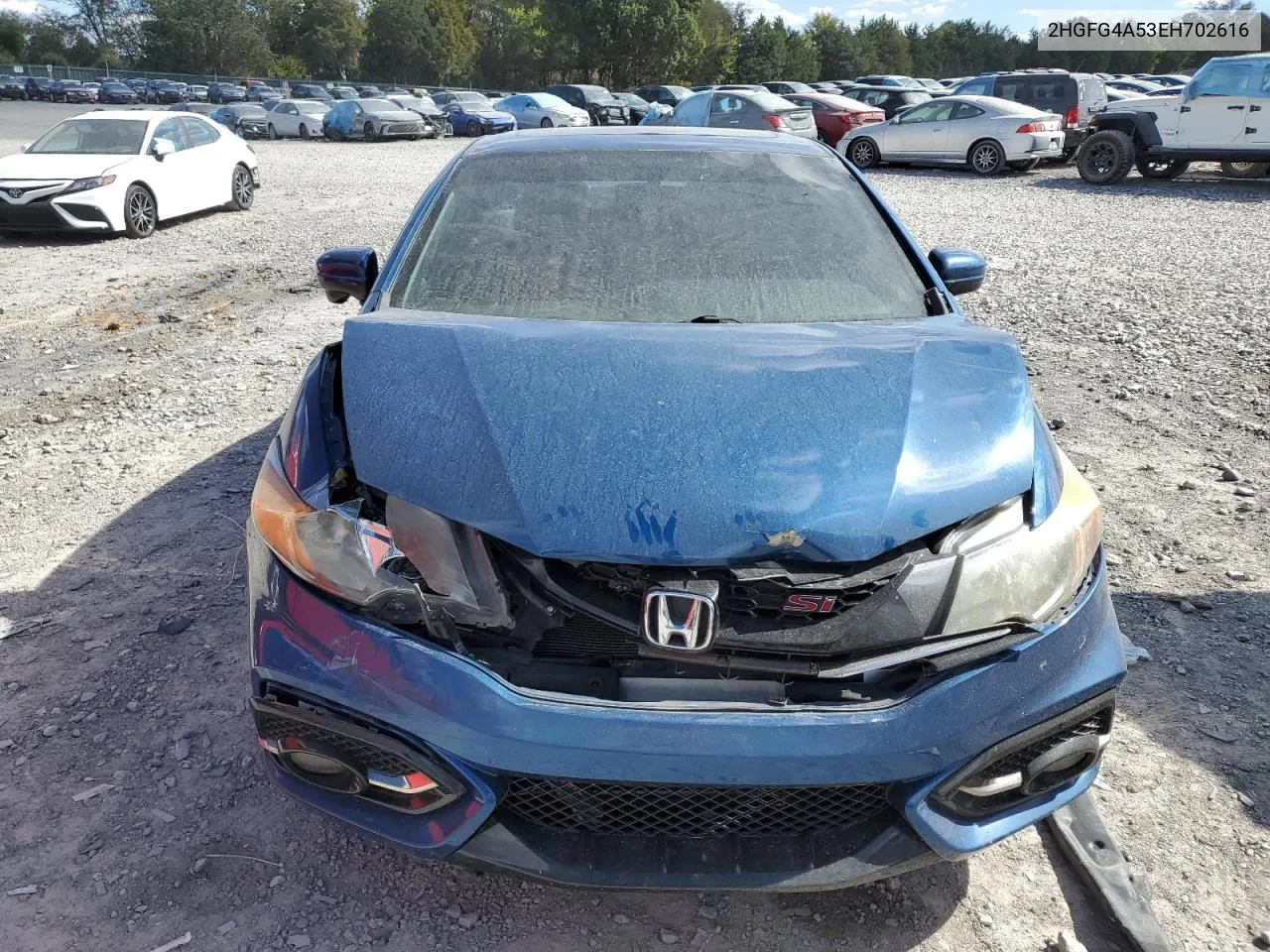 2014 Honda Civic Si VIN: 2HGFG4A53EH702616 Lot: 76332664