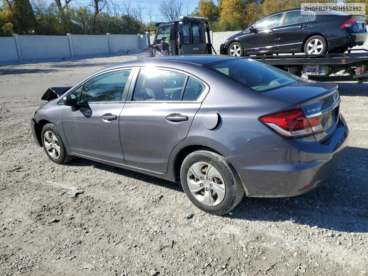 2014 Honda Civic Lx VIN: 2HGFB2F54EH552592 Lot: 76359824