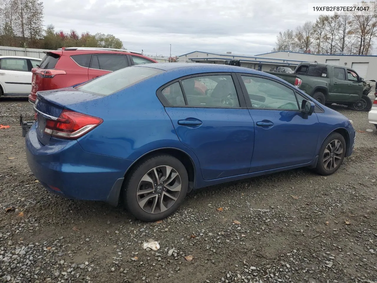 2014 Honda Civic Ex VIN: 19XFB2F87EE274047 Lot: 76379894