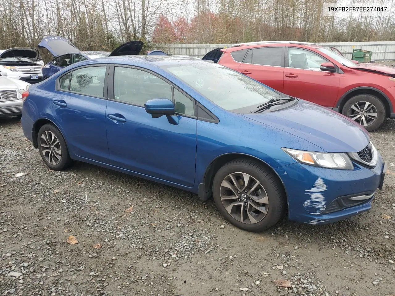 2014 Honda Civic Ex VIN: 19XFB2F87EE274047 Lot: 76379894