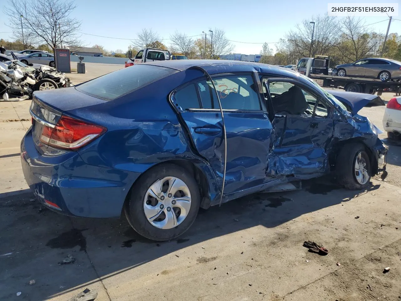 2014 Honda Civic Lx VIN: 2HGFB2F51EH538276 Lot: 76406574