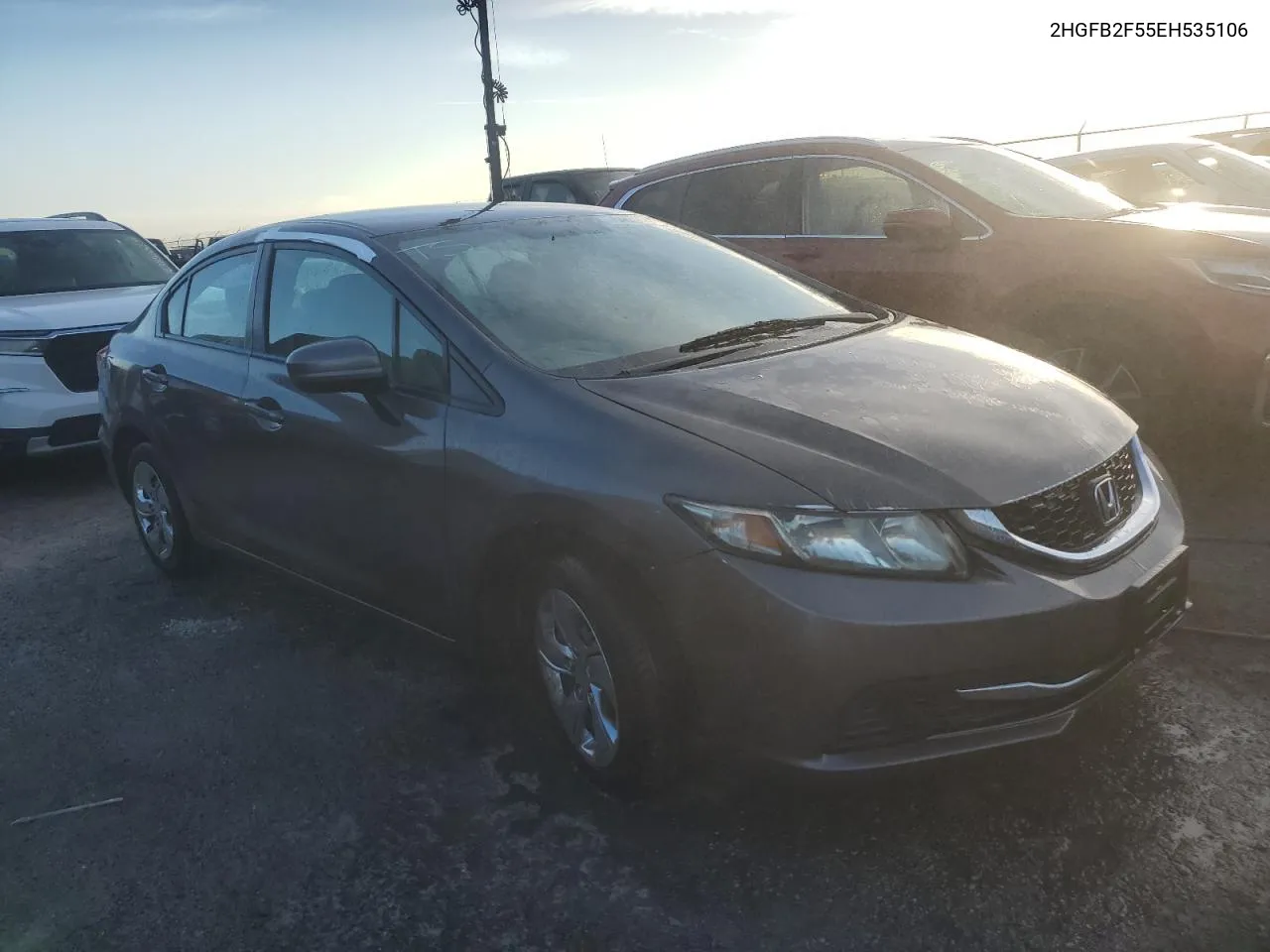 2014 Honda Civic Lx VIN: 2HGFB2F55EH535106 Lot: 76465454