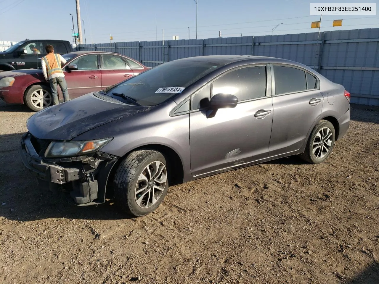 19XFB2F83EE251400 2014 Honda Civic Ex