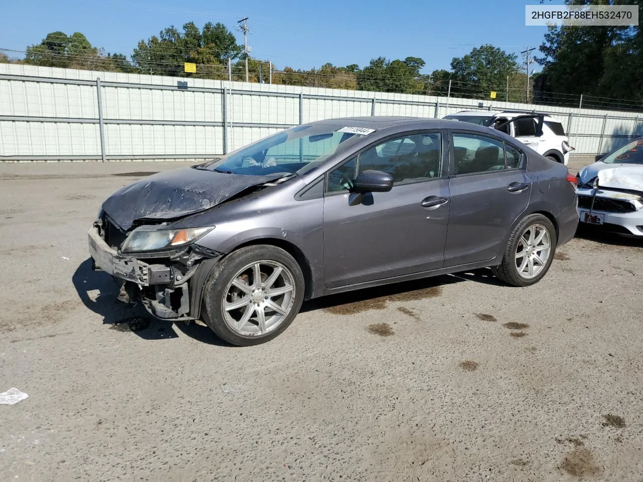 2014 Honda Civic Ex VIN: 2HGFB2F88EH532470 Lot: 77115944