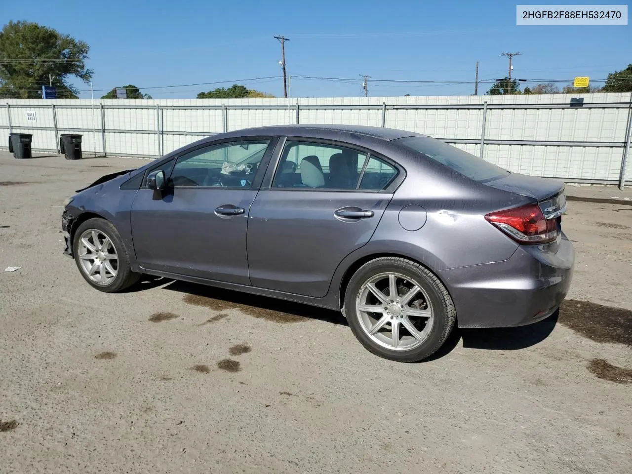 2014 Honda Civic Ex VIN: 2HGFB2F88EH532470 Lot: 77115944