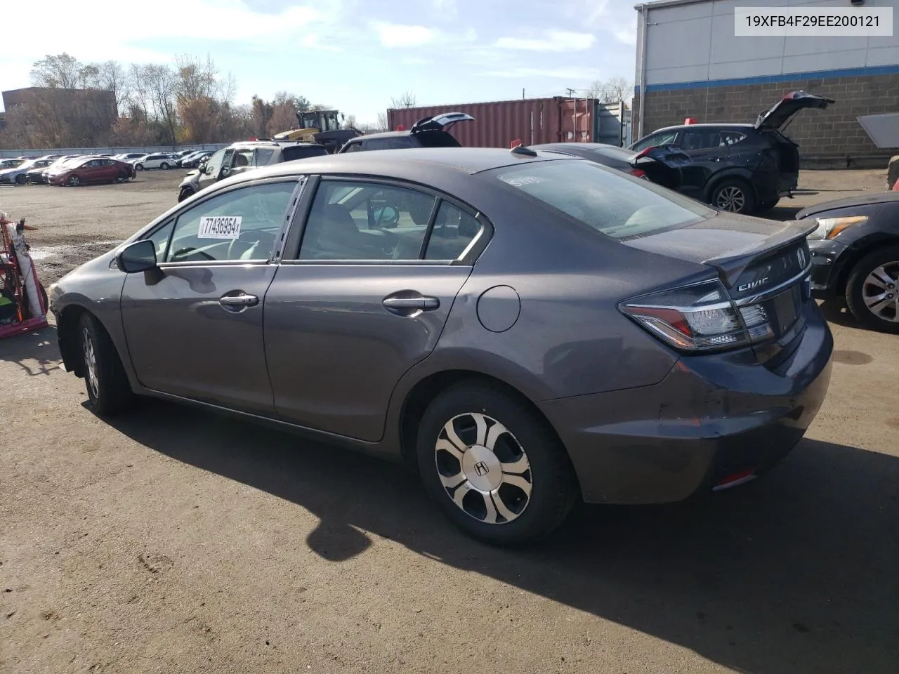 2014 Honda Civic Hybrid VIN: 19XFB4F29EE200121 Lot: 77436954