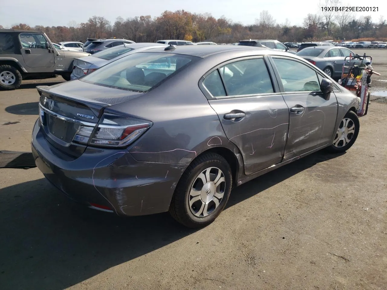 2014 Honda Civic Hybrid VIN: 19XFB4F29EE200121 Lot: 77436954