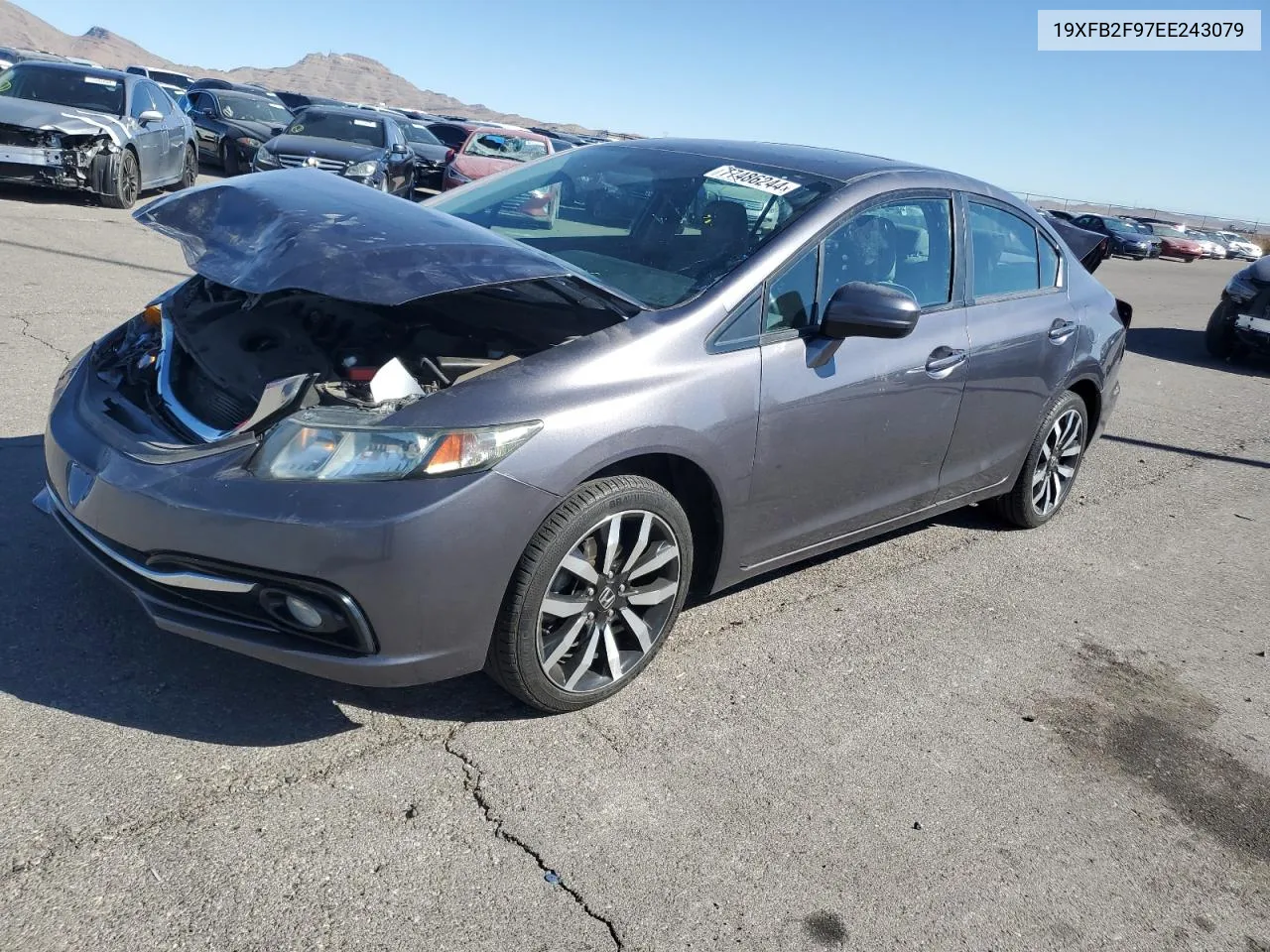 2014 Honda Civic Exl VIN: 19XFB2F97EE243079 Lot: 77486244