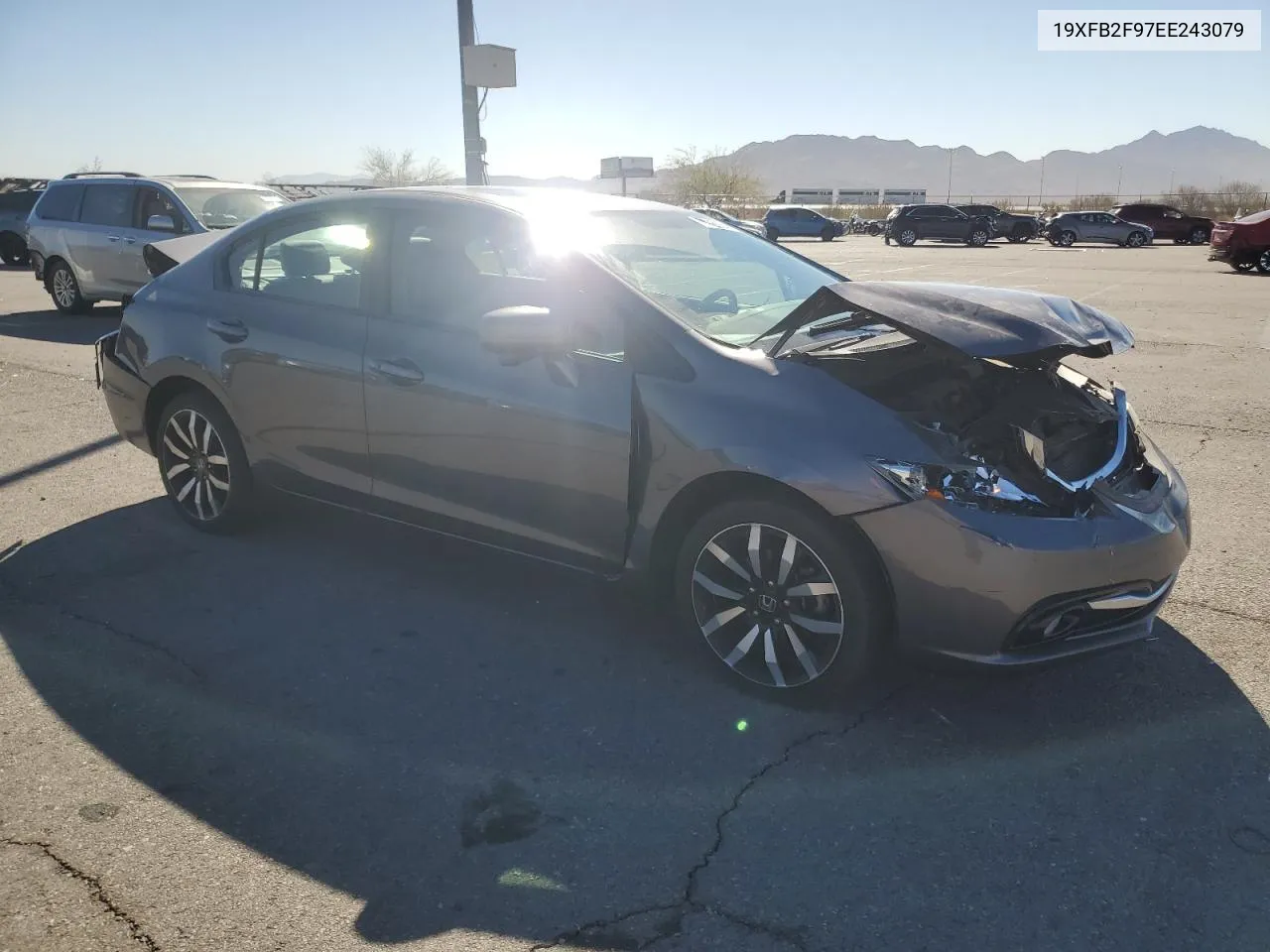 2014 Honda Civic Exl VIN: 19XFB2F97EE243079 Lot: 77486244