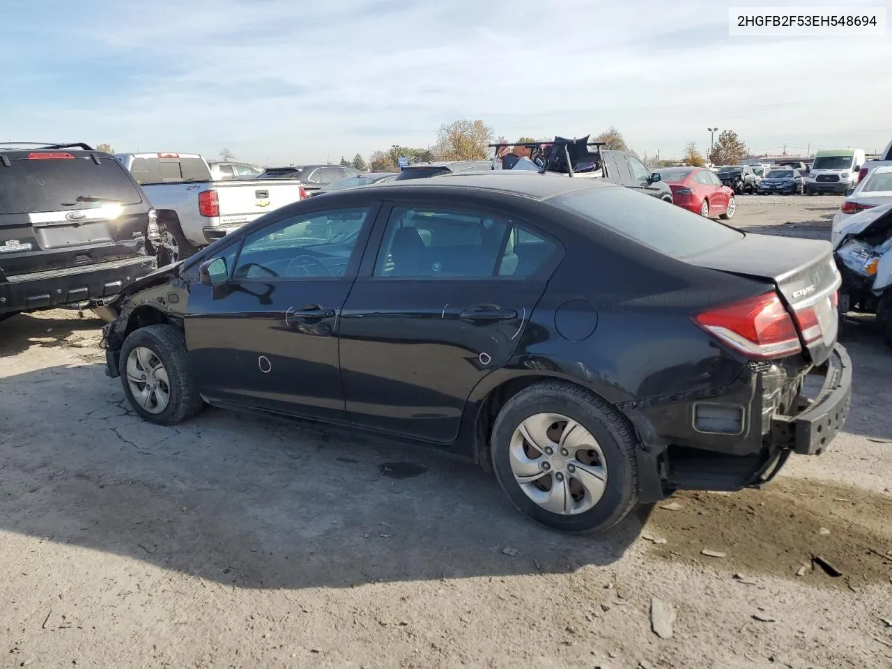 2014 Honda Civic Lx VIN: 2HGFB2F53EH548694 Lot: 77563464