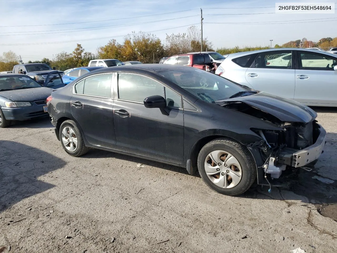 2014 Honda Civic Lx VIN: 2HGFB2F53EH548694 Lot: 77563464