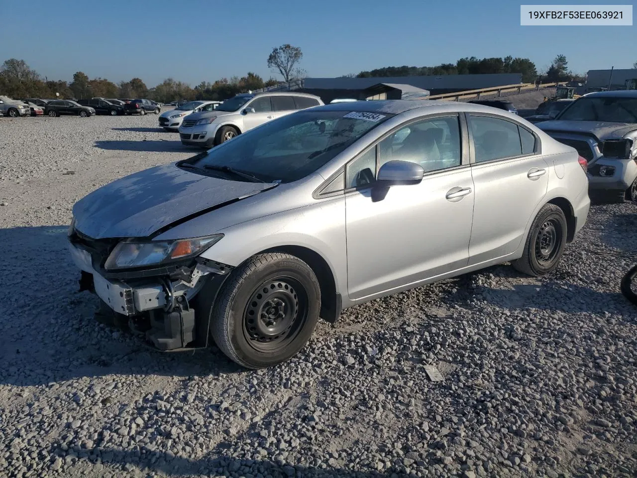 2014 Honda Civic Lx VIN: 19XFB2F53EE063921 Lot: 77764454