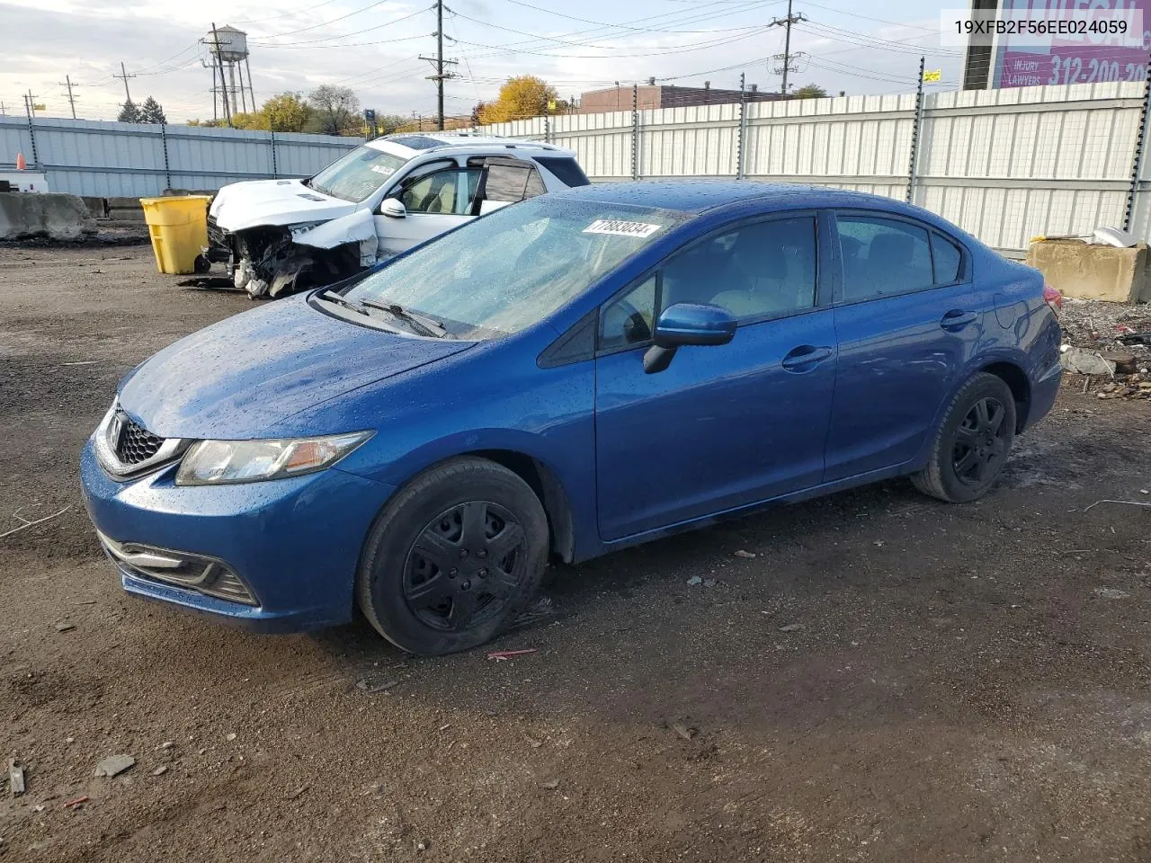 2014 Honda Civic Lx VIN: 19XFB2F56EE024059 Lot: 77883034