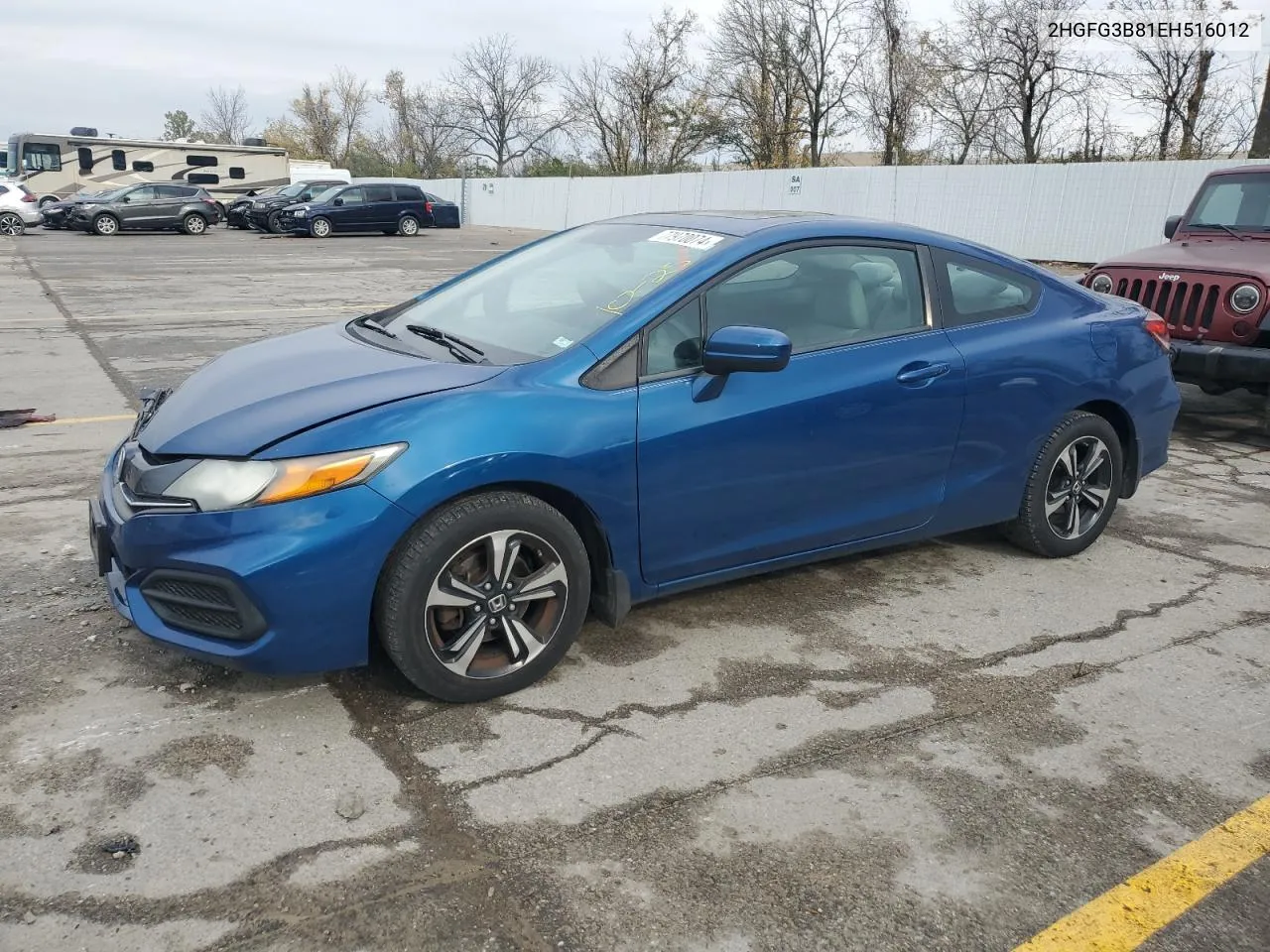 2014 Honda Civic Ex VIN: 2HGFG3B81EH516012 Lot: 77970074