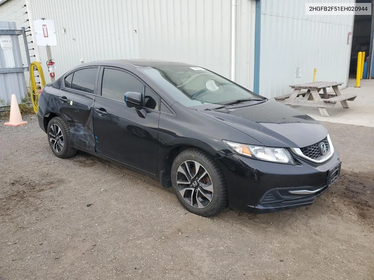 2014 Honda Civic Lx VIN: 2HGFB2F51EH020944 Lot: 77976254