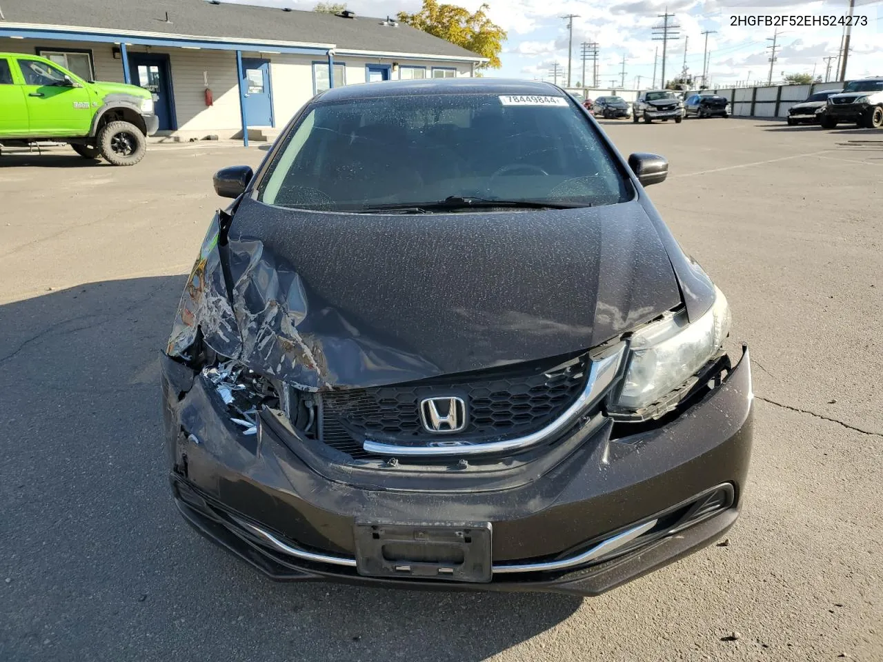 2014 Honda Civic Lx VIN: 2HGFB2F52EH524273 Lot: 78449844