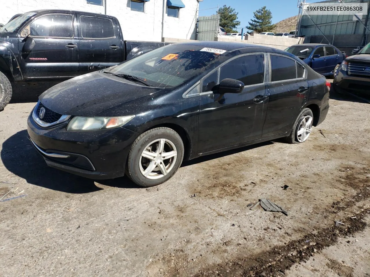 2014 Honda Civic Lx VIN: 19XFB2E51EE086308 Lot: 78521574