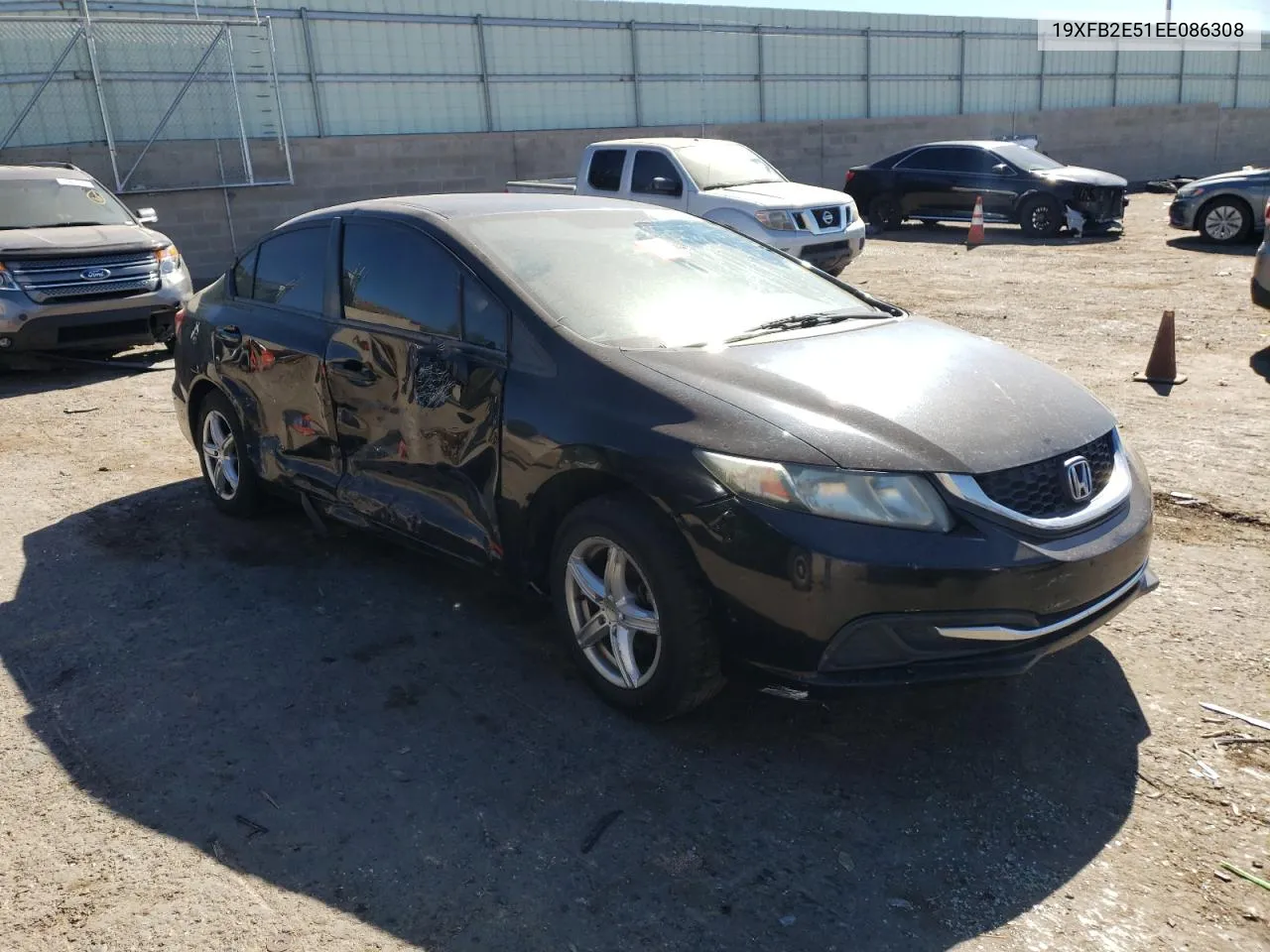 2014 Honda Civic Lx VIN: 19XFB2E51EE086308 Lot: 78521574