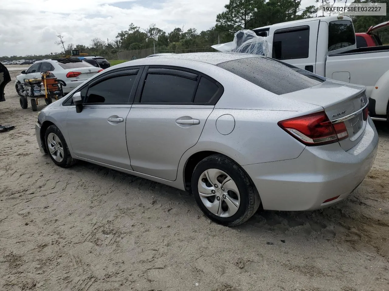 2014 Honda Civic Lx VIN: 19XFB2F58EE032227 Lot: 78534374