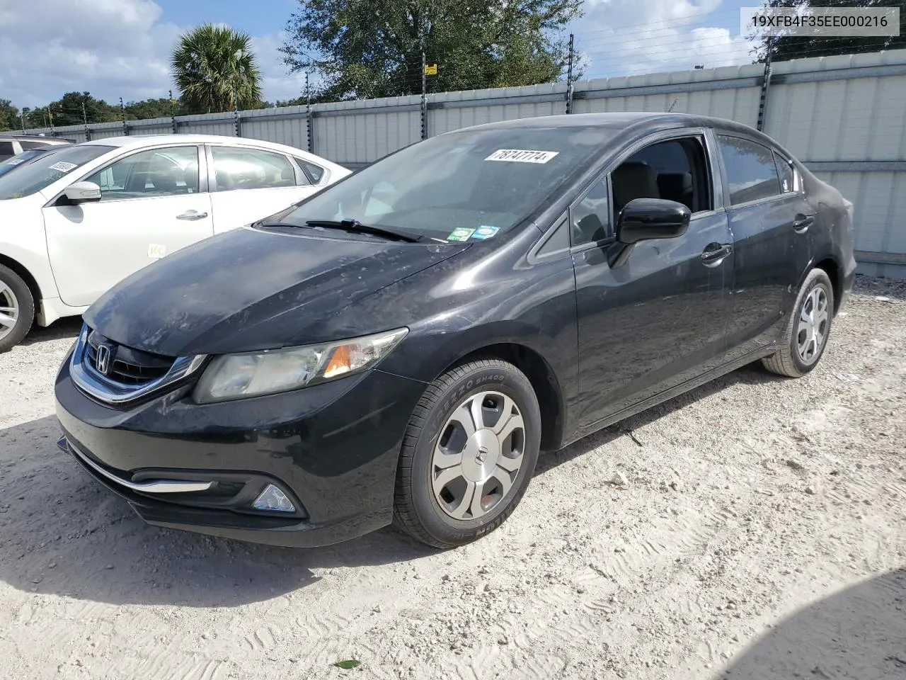 2014 Honda Civic Hybrid L VIN: 19XFB4F35EE000216 Lot: 78747774