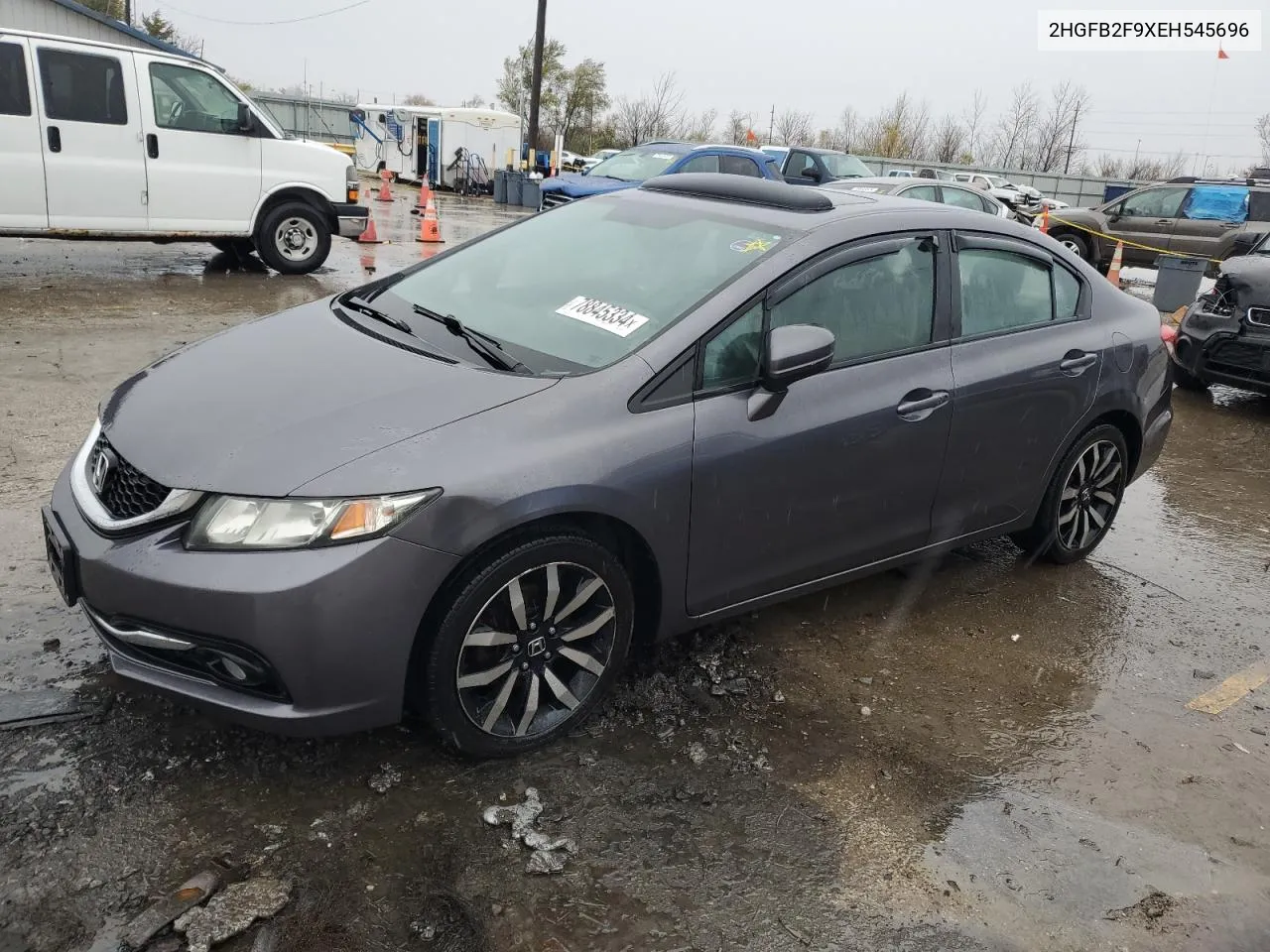 2014 Honda Civic Exl VIN: 2HGFB2F9XEH545696 Lot: 78845334