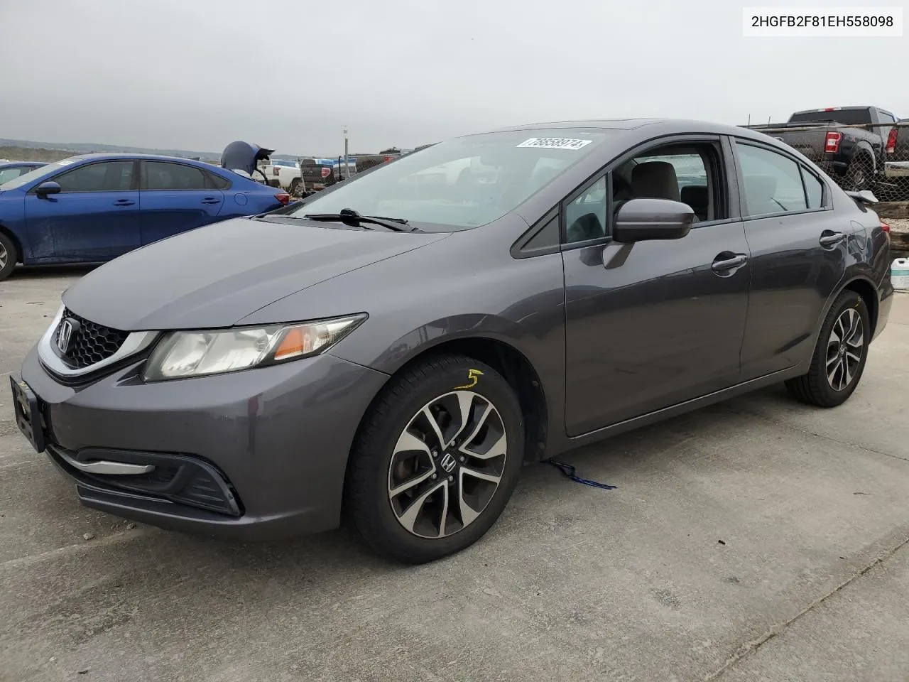 2014 Honda Civic Ex VIN: 2HGFB2F81EH558098 Lot: 78858974