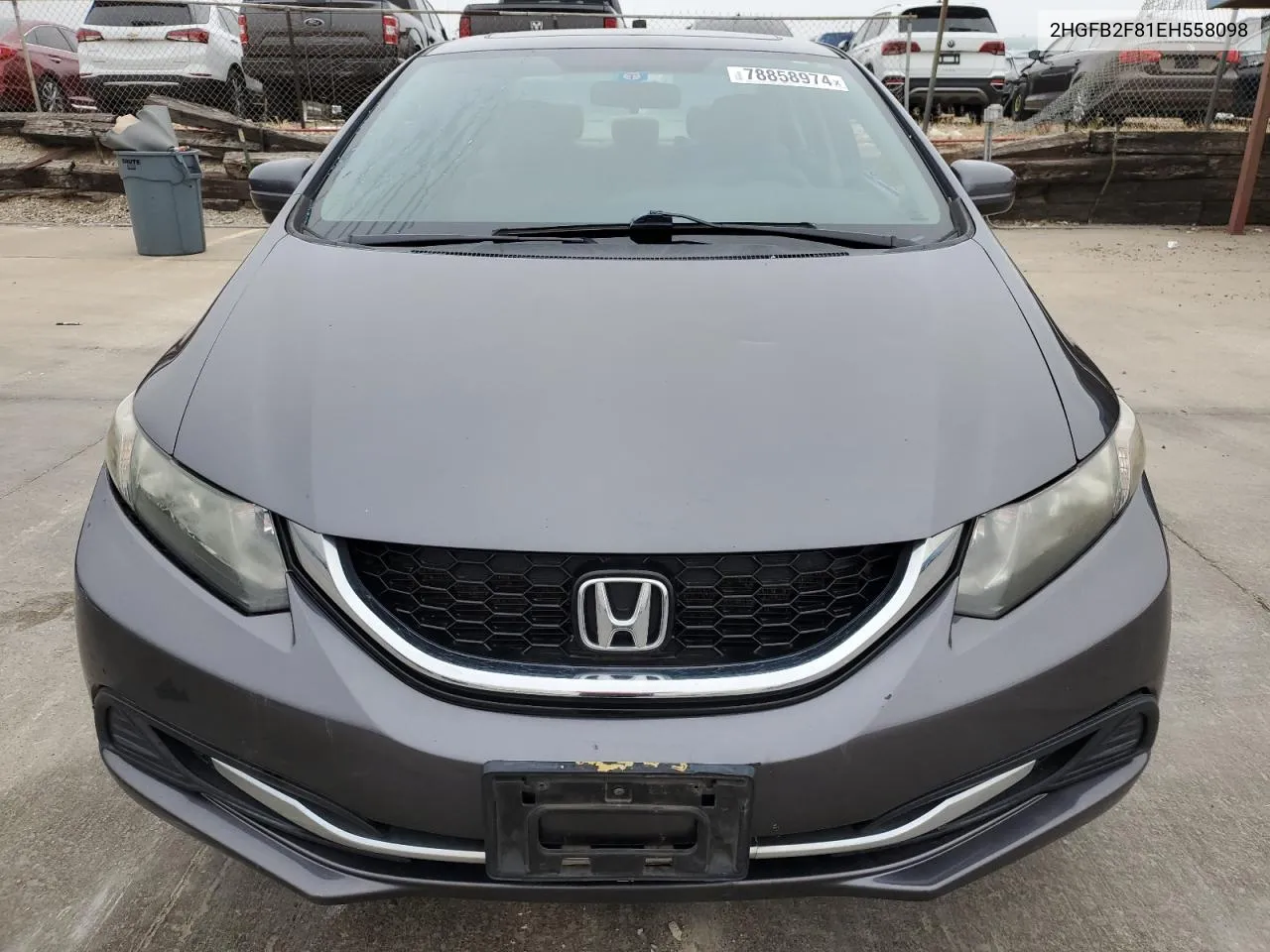 2014 Honda Civic Ex VIN: 2HGFB2F81EH558098 Lot: 78858974