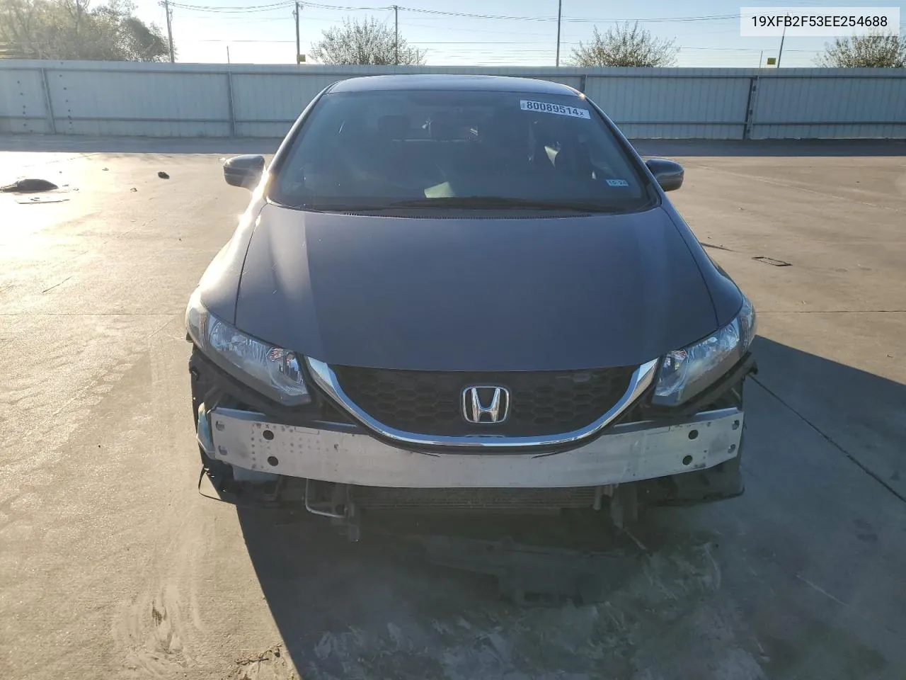 2014 Honda Civic Lx VIN: 19XFB2F53EE254688 Lot: 80089514