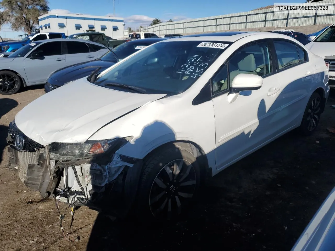 2014 Honda Civic Exl VIN: 19XFB2F99EE067328 Lot: 80106124