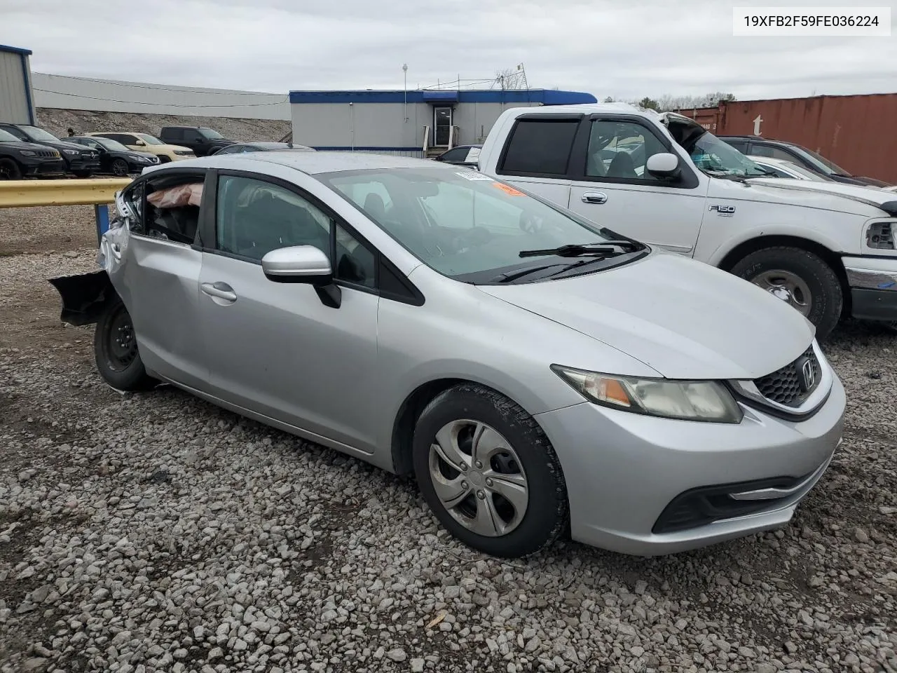 2015 Honda Civic Lx VIN: 19XFB2F59FE036224 Lot: 39160794