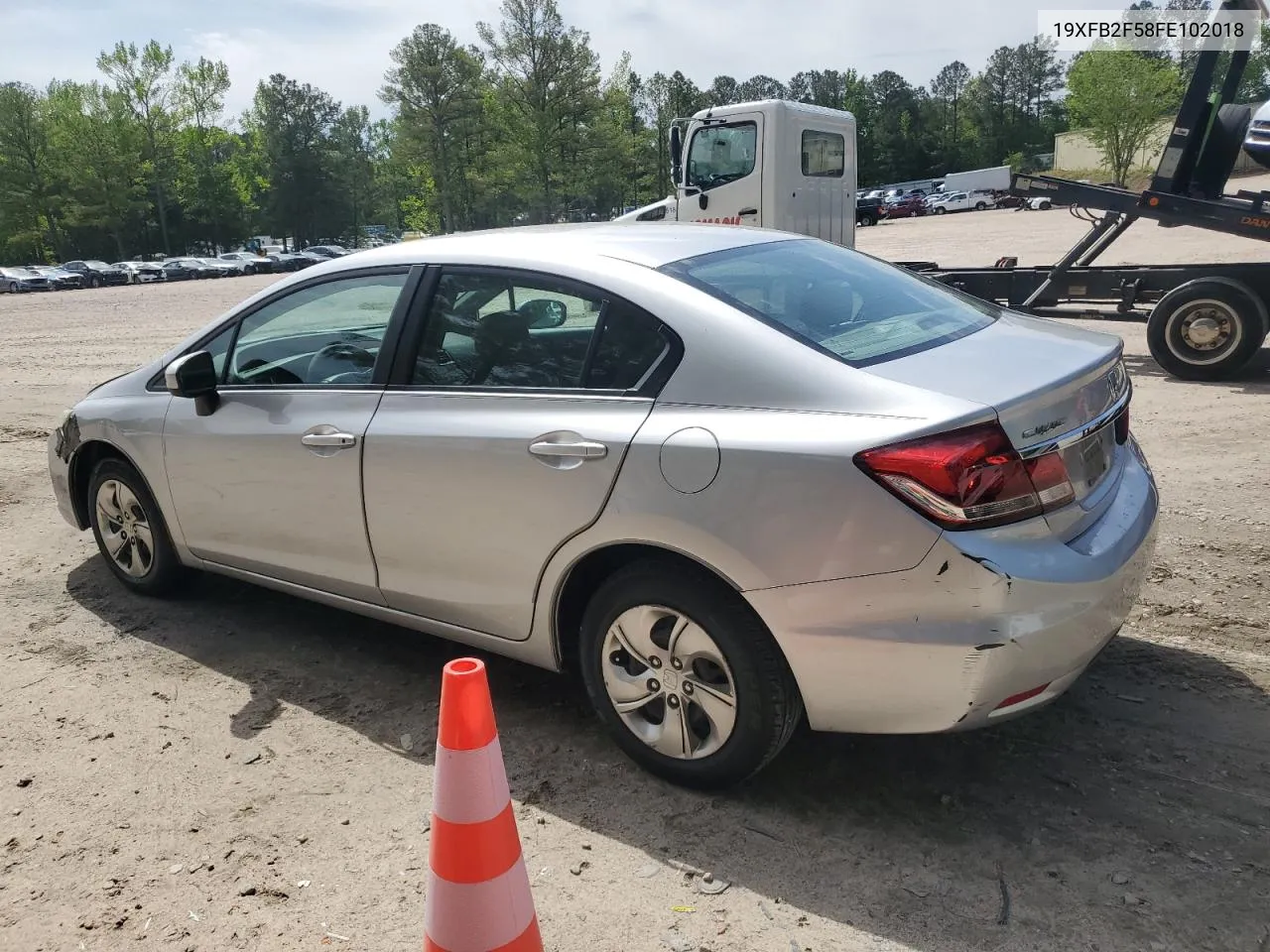 2015 Honda Civic Lx VIN: 19XFB2F58FE102018 Lot: 51381124