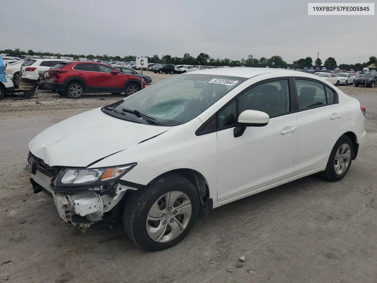 2015 Honda Civic Lx VIN: 19XFB2F57FE005845 Lot: 52137864