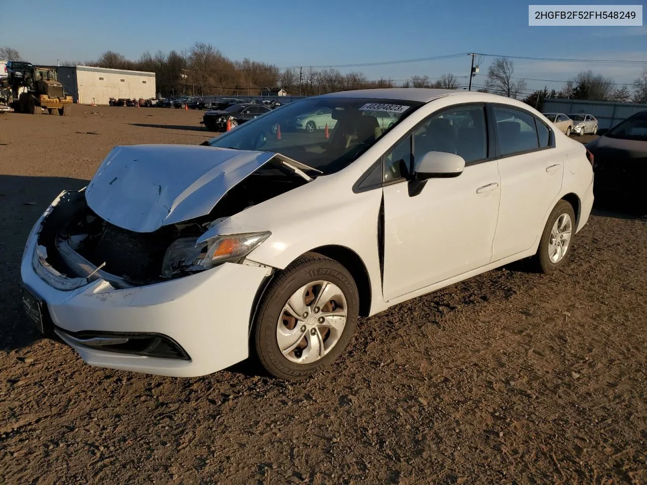 2015 Honda Civic Lx VIN: 2HGFB2F52FH548249 Lot: 52446174