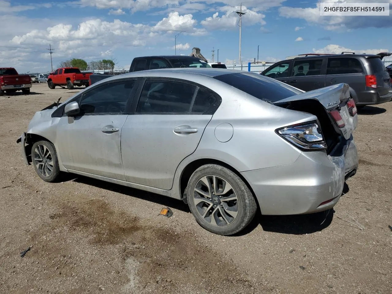 2HGFB2F85FH514591 2015 Honda Civic Ex