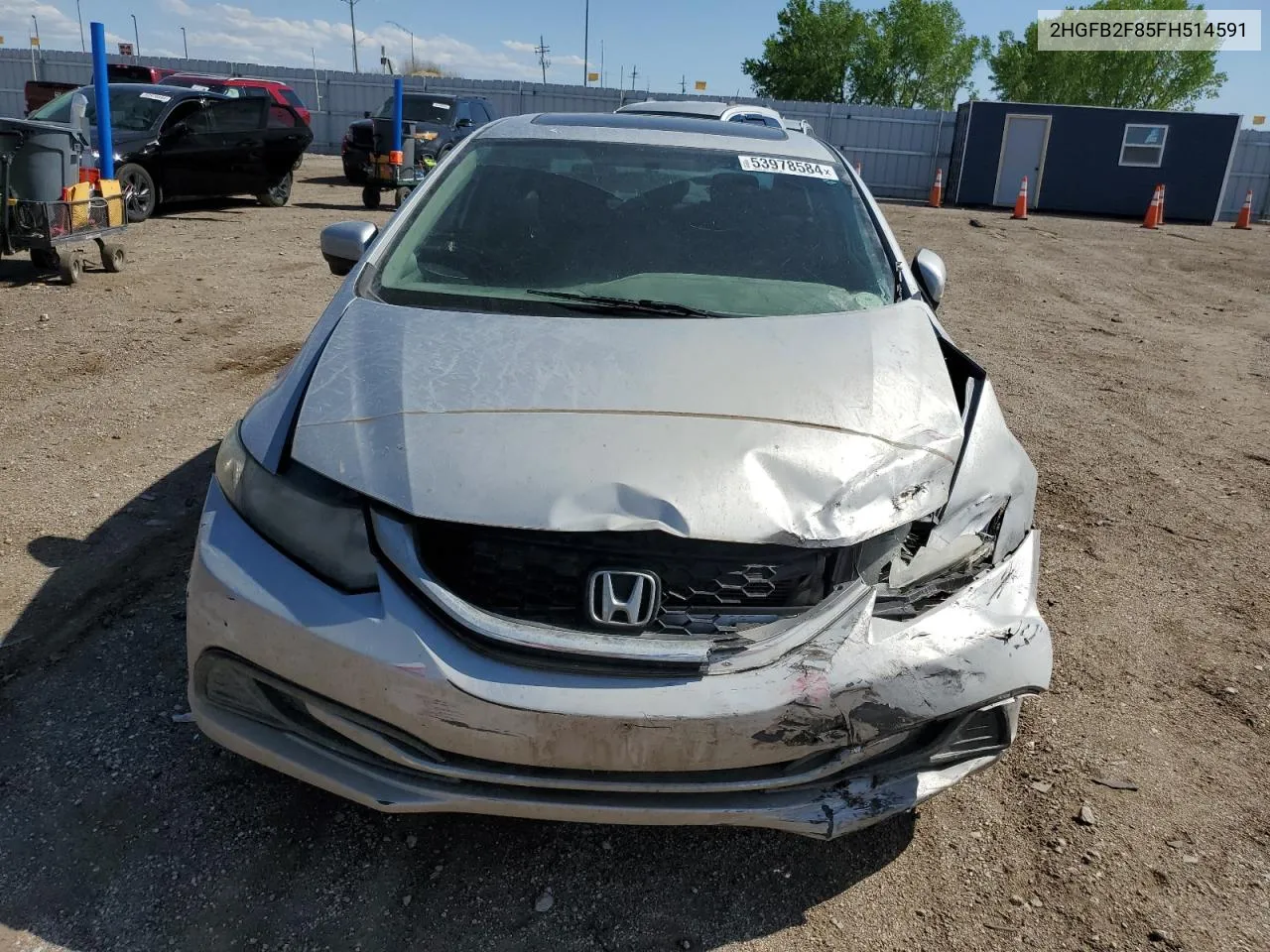 2HGFB2F85FH514591 2015 Honda Civic Ex