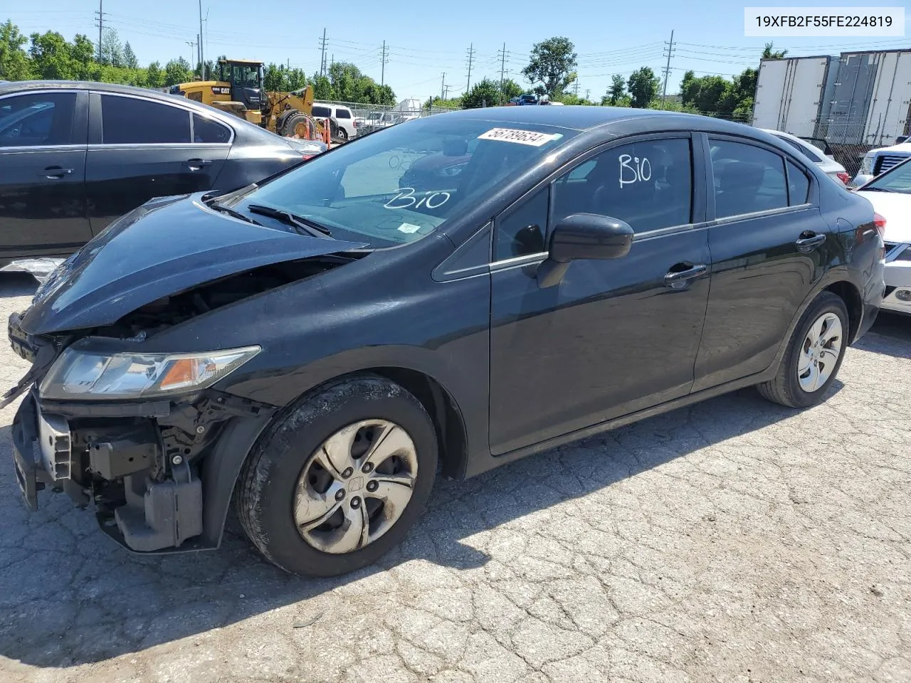 2015 Honda Civic Lx VIN: 19XFB2F55FE224819 Lot: 56789634